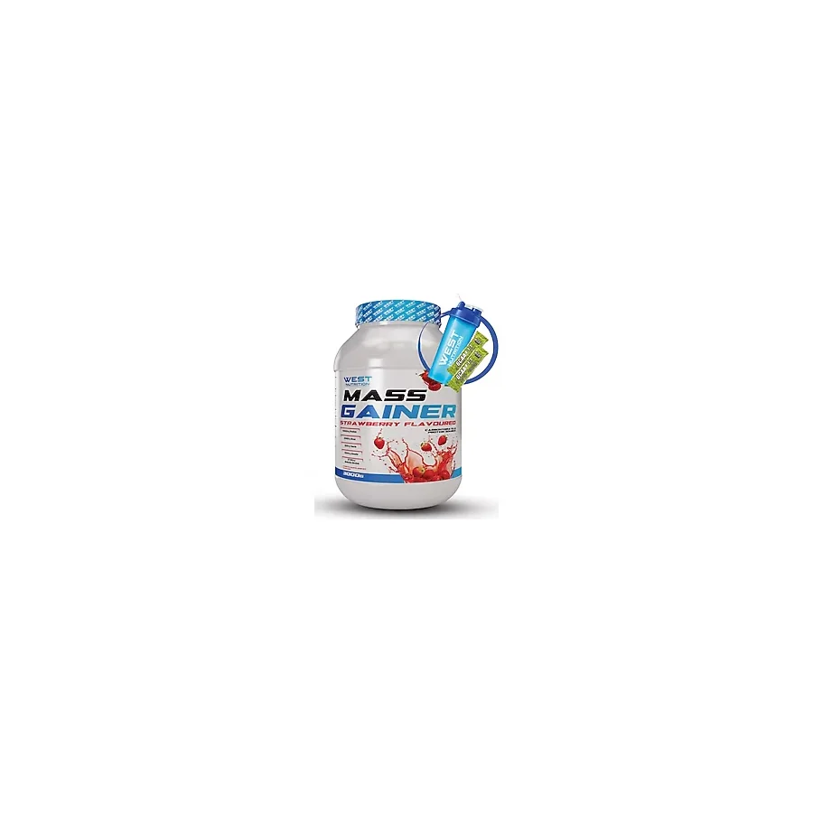 West Nutrition Mass Gainer Karbonhidrat Tozu 3000 Gr Çilek Aromalı