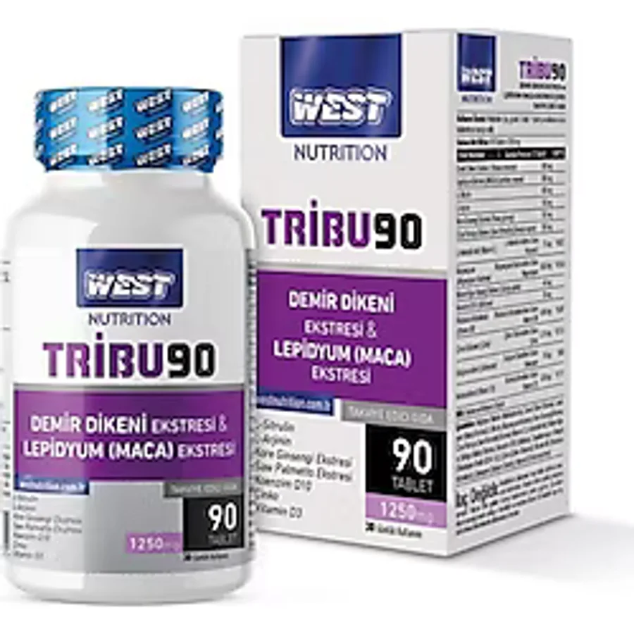 West Nutrition Tribu90 Tribulus Terrestris & Lepidyum (Maca) Ekstresi 90 Tablet