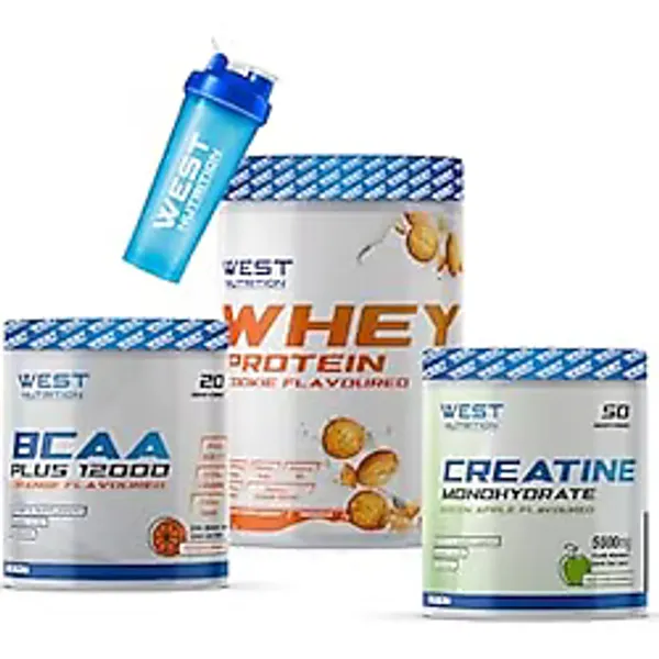 West Nutrition Whey Protein Tozu Kkurabiye BCAA Kreatin Monohidrat Paketi