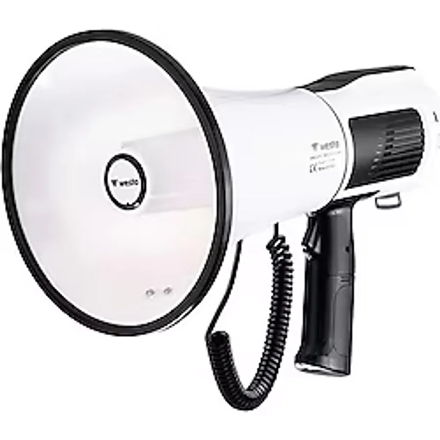 Westa Megafon Usb Li Bluetooth Şarjlı Mikrofonlu 100 Watt Cankurtaran Çalışma Alanı Dış Alan Hoparlör Megafonu