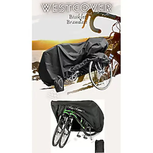 westcover Bisiklet Koruma Örtüsü Brandası Su Toz Geçirmez Siyah