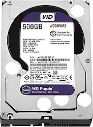 Western Digital Purple WD05PURZ SATA 3.0 5400 RPM 3.5" 500 GB Harddisk
