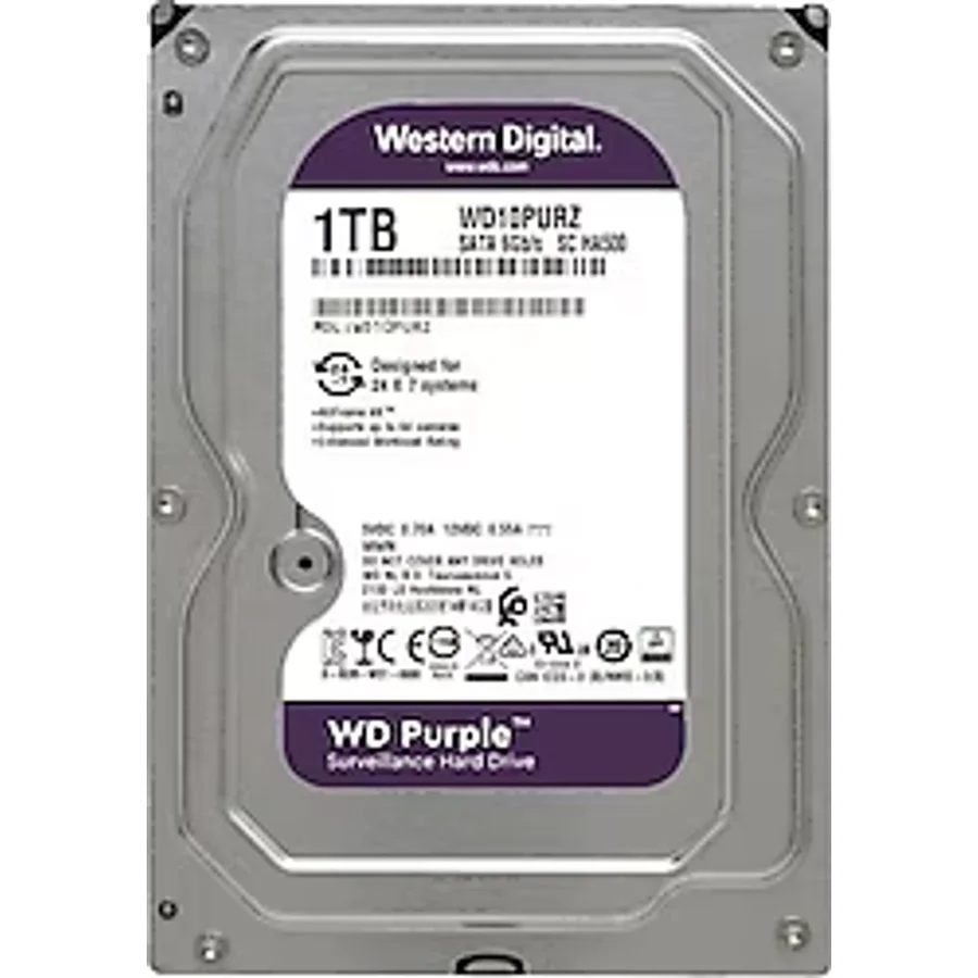 Western Digital Purple WD10PURZ SATA 3.0 5400 RPM 3.5" 1 TB Harddisk