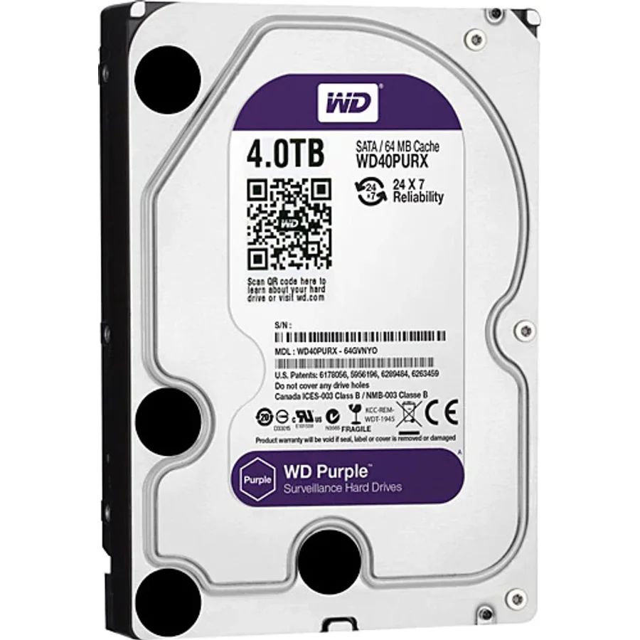 Western Digital Purple WD40PURX SATA 3.0 5400 RPM 3.5" 4 TB Harddisk