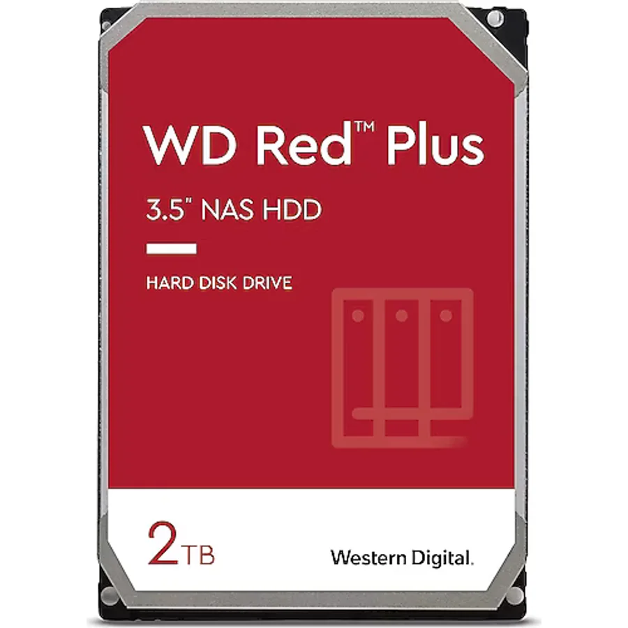 Western Digital Red Plus WD20EFPX SATA 3.0 5400 RPM 3.5" 2 TB Harddisk