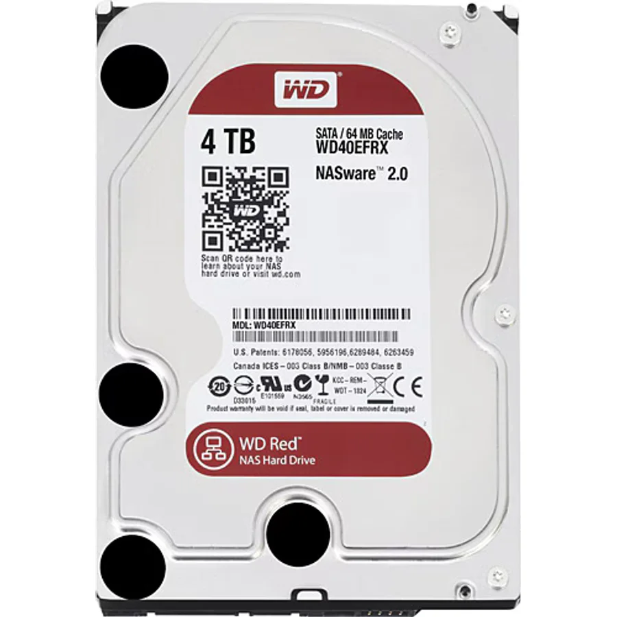 Western Digital Red WD40EFRX SATA 3.0 5400 RPM 3.5" 4 TB Harddisk
