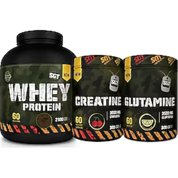 Wheyprotein- Creatine - Glutamine3 Lü Set - Bisküvi