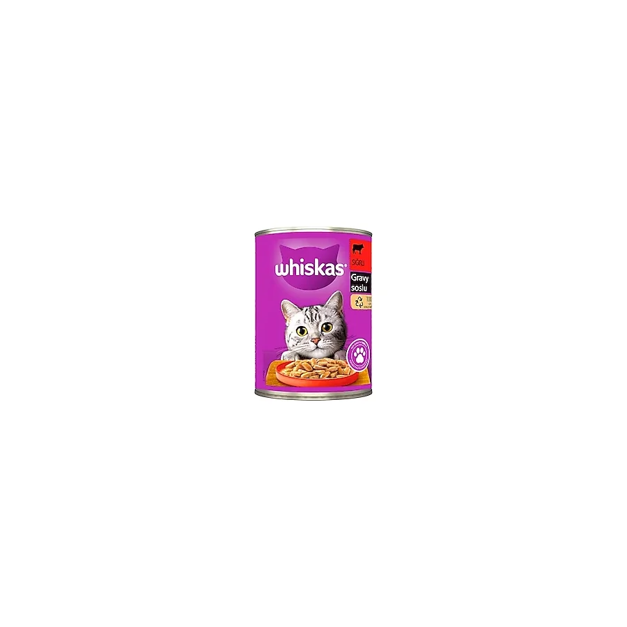 Whiskas Sığır Etli 400 gr Yetişkin Konserve Kedi Maması