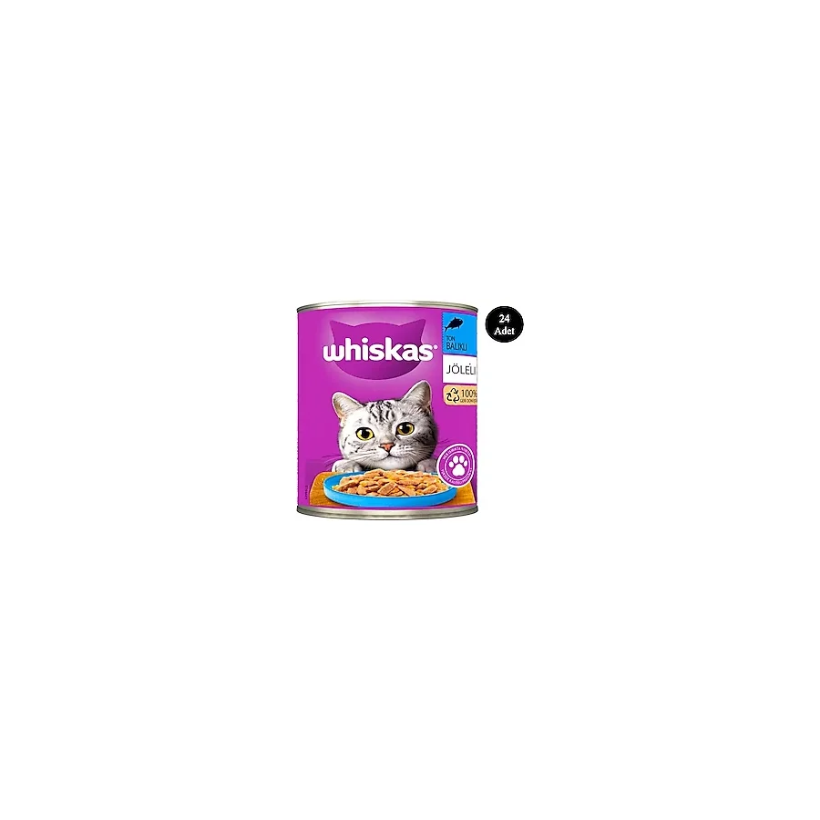 Whiskas Ton Balıklı 400 gr 24'lü Yetişkin Konserve Kedi Maması