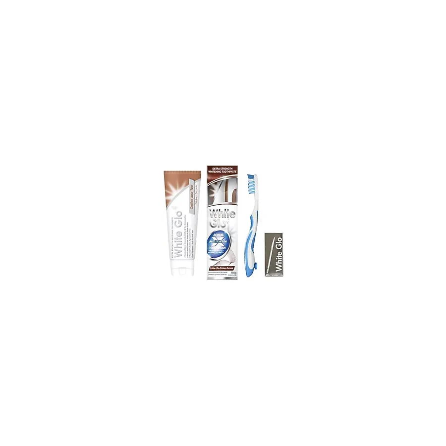 White Glo Coffee Tea Çay Ve Kahve Lekelerine Karşı + Diş Fırçası + Esnek Kürdan