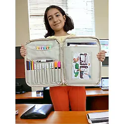 Wi Fro Evrak Kalemlik Çantası Çocuklar İçin Aktivite Etkinlik Çantası Boyama ve Defter Çantası