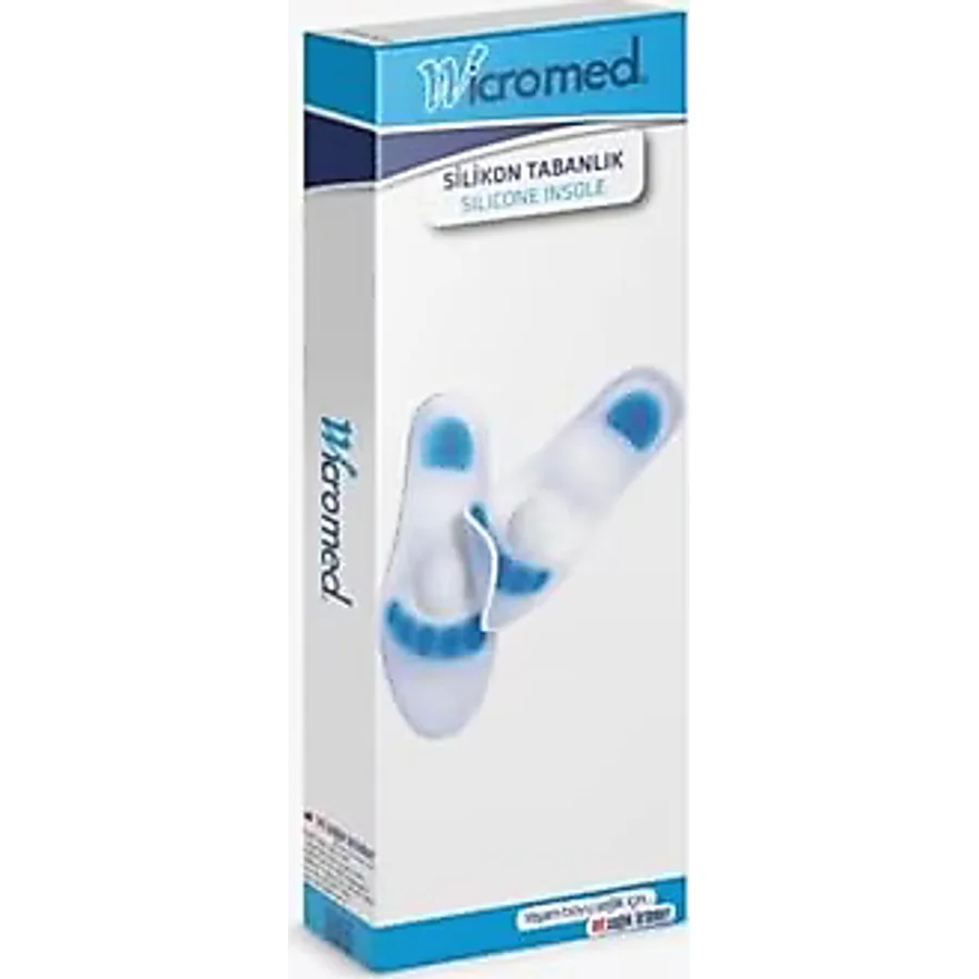 Wicromed Silikon Ortopedik Tabanlık No:1 (S) Ayakkabı Tabanlığı