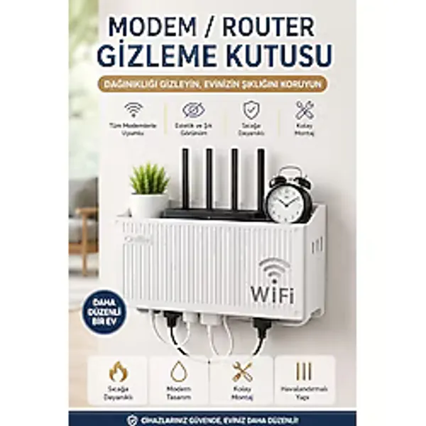 Wifi Modem Sigorta Saklama Kutusu