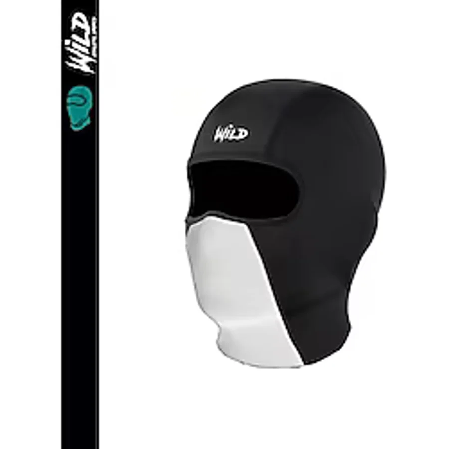 Wild Athletic Balaklava Termal Spor Motor Maske Beyaz Siyah Shadow