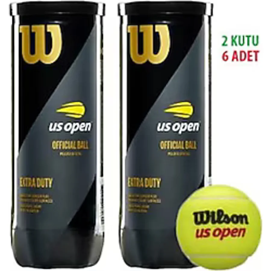 Wilson 2 Kutu Us Open Tenis Topu Vakum Ambalajda WRT106200