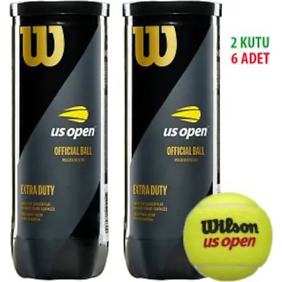 Wilson 2 Kutu Us Open Tenis Topu Vakum Ambalajda WRT106200