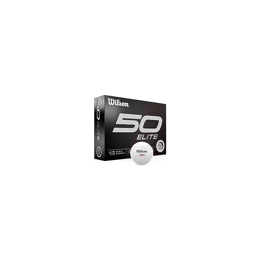 WILSON Fifty Elite Golf Topu - 12'li Paket, Beyaz