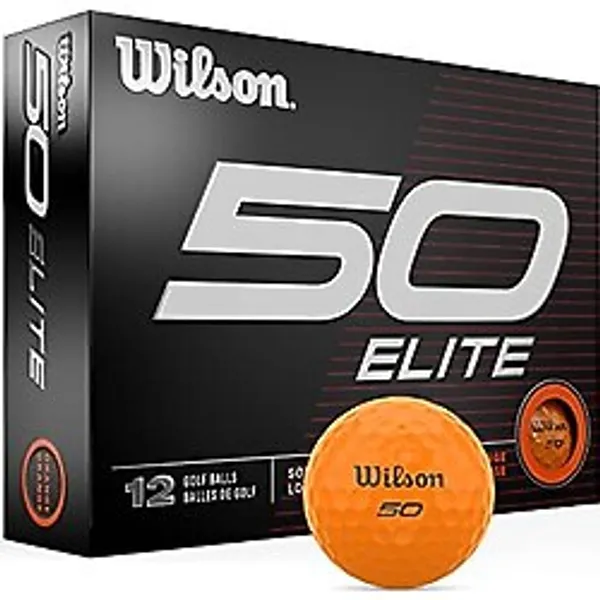 WILSON Fifty Elite Golf Topu - 12'li Paket, Turuncu