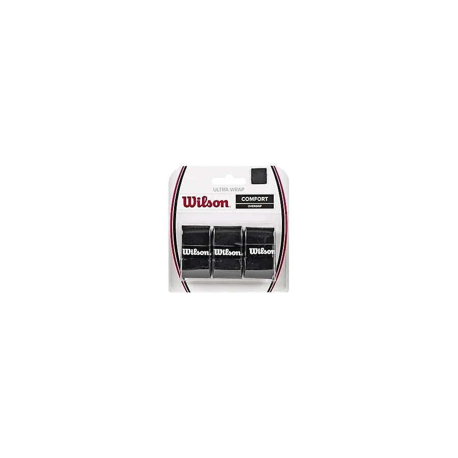 Wilson Grip Ultra Wrap Overgrip Bk 3 Pk Aksgrpwil005