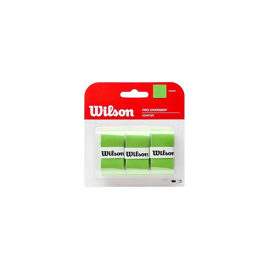 WILSON Sporting Goods Pro Overgrip Tenis Grip - Bıçak, Yeşil, 3 paket (WRZ470810)