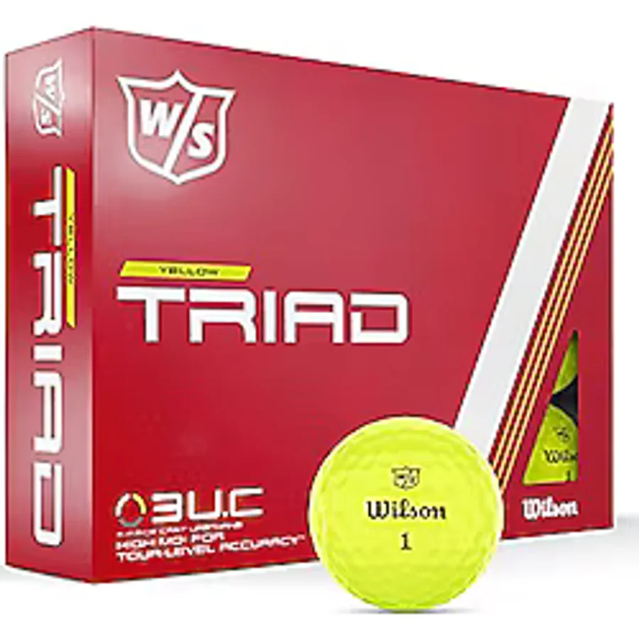 Wilson Staff Triad golf topu, 12 top, sarı
