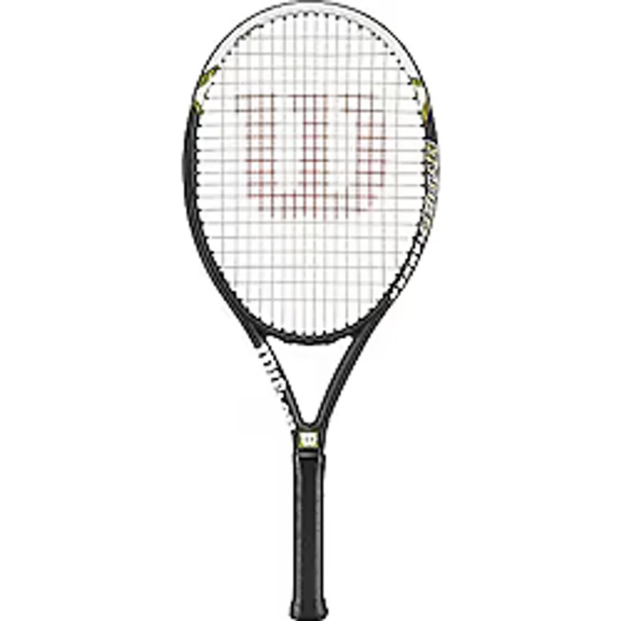 Wilson Tenis Raketi, Hyper Hammer 5.3, Yeni Başlayanlar ve Orta Düzey Oyuncular, Kavrama Boyutu L4, Siyah/Beyaz/Yeşil, WRT58610U4