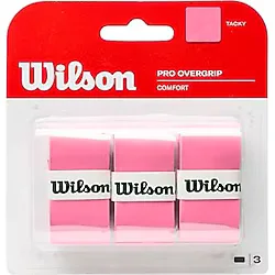 Wilson Üniseks Comfort Pro Overgrip 3'lü paket Tutma bantları,Pembe,3 adet.