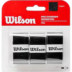 Wilson üniseks Pro Overgrip Sensation 3'lü paket kavrama bantları,Schwarz,3 Stück