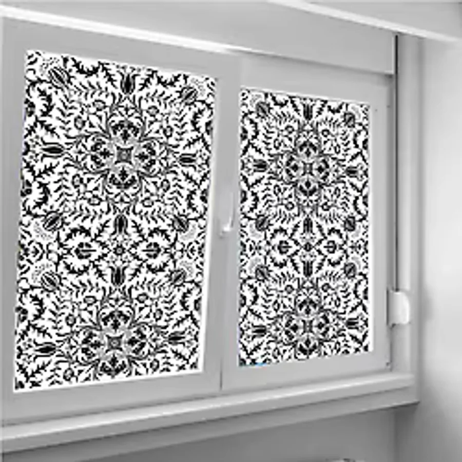 WINK FOL Cam Vitray Folyo, Kendindin Yapışkanlı, Desenli Buzlu Cam Folyo 61x100 cm