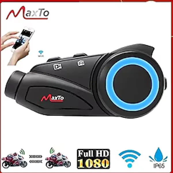 Wiwocam Motosiklet Kask Kulaklığı Kameralı Maxto M3 Serisi Intercom Dvr