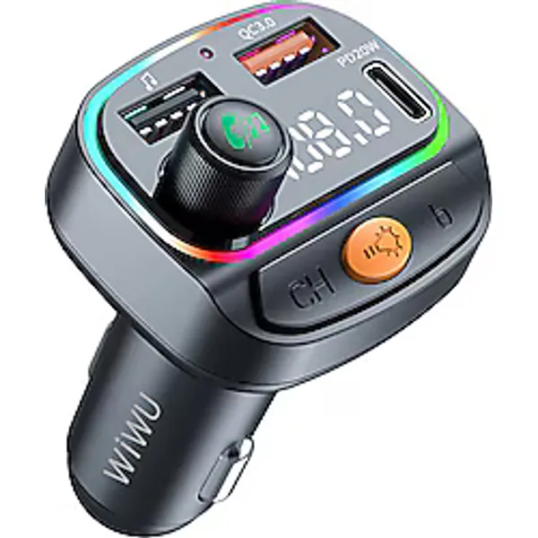 Wiwu Wi-QC031 RGB Bluetooth USB FM Transmitter