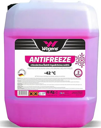 Wogens -42 Derece 16 kg / 18 lt Kırmızı Antifriz