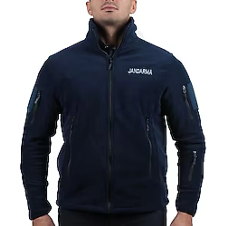 Wolftrap Tactical Jandarma Asayiş Polar Ceket, Reflektörlü Polar Mont - Lacivert