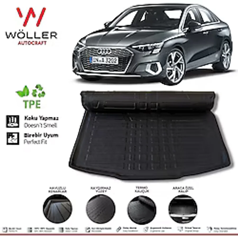 wöller Audi A3 Sedan Bagaj Havuzu 2021 Sonrası 3d Ultraflex Esnek