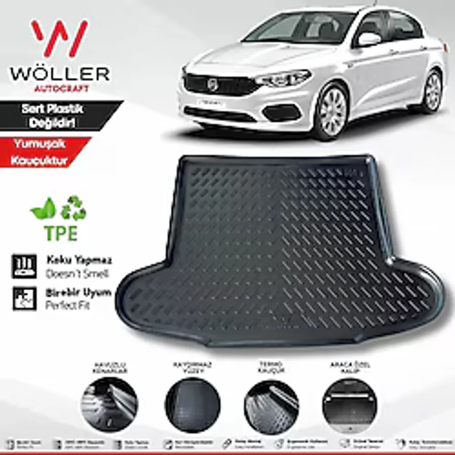 wöller Fiat Egea Bagaj Havuzu Sedan 2015 2025 Arası 3d Ultraflex Esnek