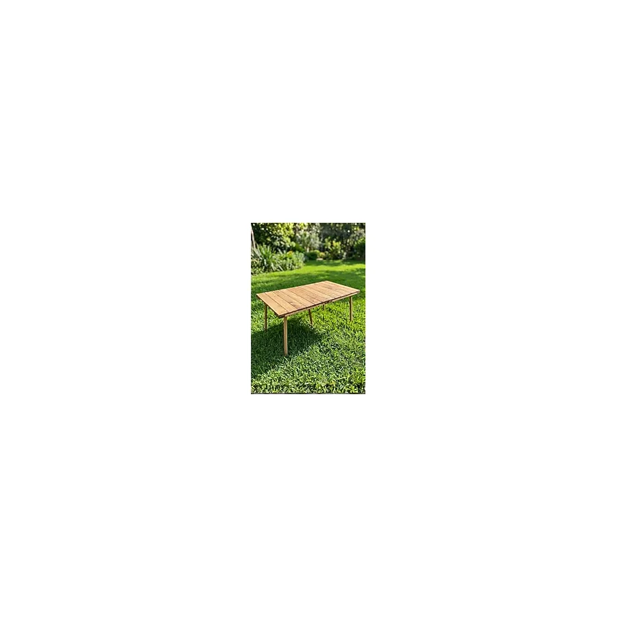 Wooden Factory Ahşap El Yapımı Katlanabilir Kamp Masası 50x100 cm Piknik Masası Taşınabilir Portatif Masa Outdoor Balkon Bahçe Kamp Ekipmanı