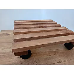 Wooden Factory Tekerlekli Damacana Altlığı Bitki Taşıma Tüp Standı - Dayanıklı ve Hareketli Platform