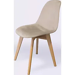 Woodesk Dallas Ağaç Ayaklı, Bej Renk Sandalye Snd3021-bej