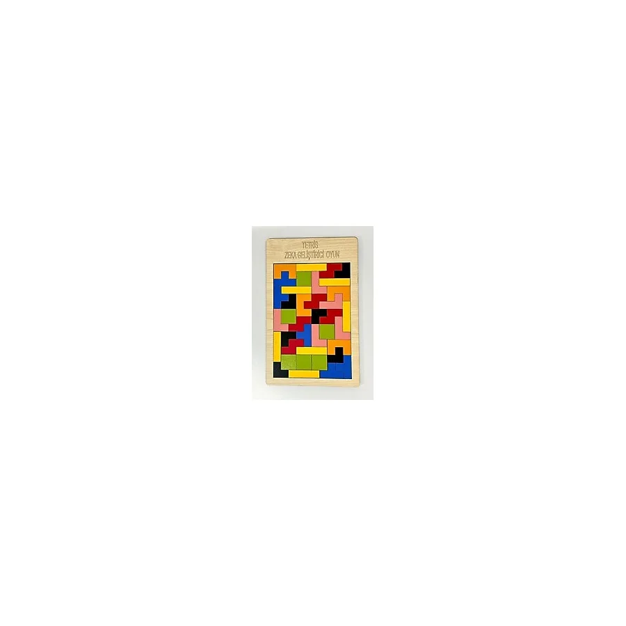 WoodStory Ahşap Tetris Oyunu Blok Puzzle Zeka Oyuncağı Montessori Beceri Gelişimi El Beceri Oyuncağı Eğitici