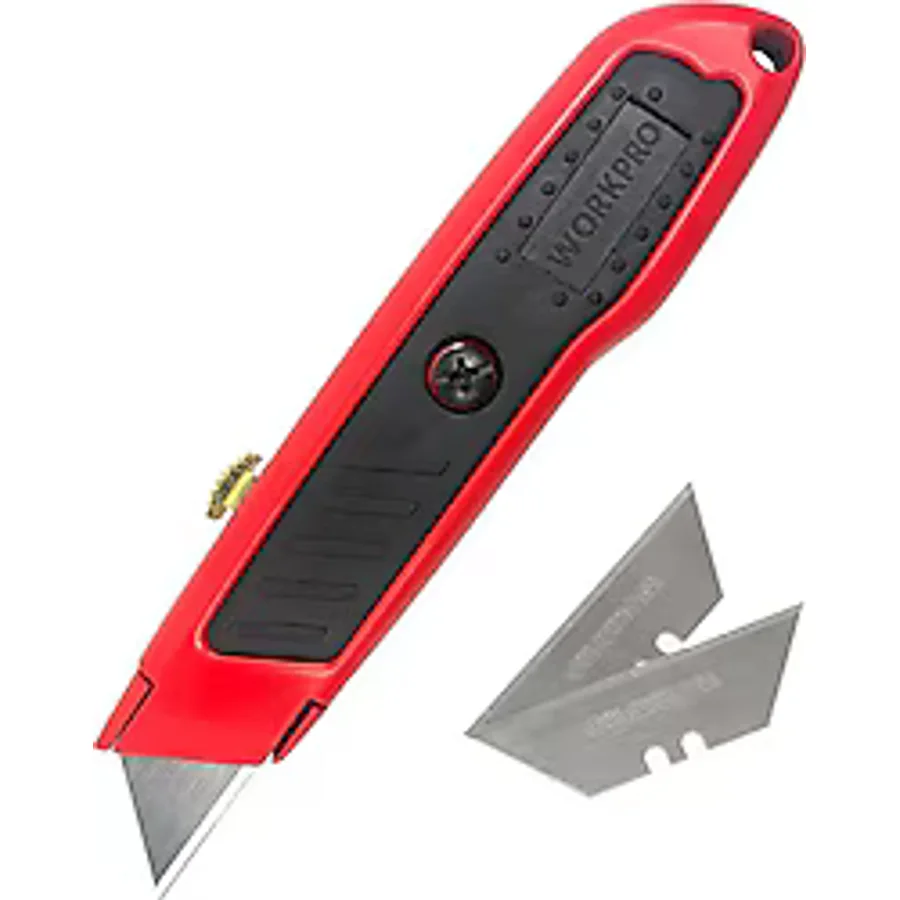 Workpro WP213005 Alüminyum Rötuş Maket Bıçağı + 3 Adet Yedek Bıçak