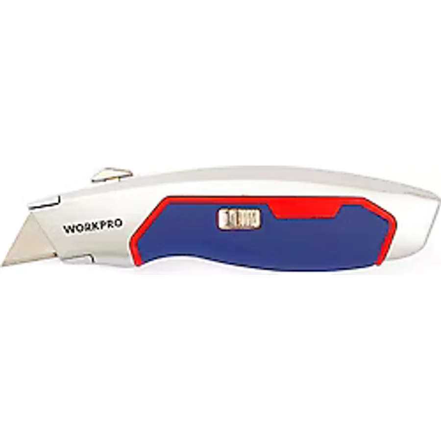 Workpro WP213011 Ağır Hizmet Maket Bıçağı + 3 Adet Yedek Bıçak