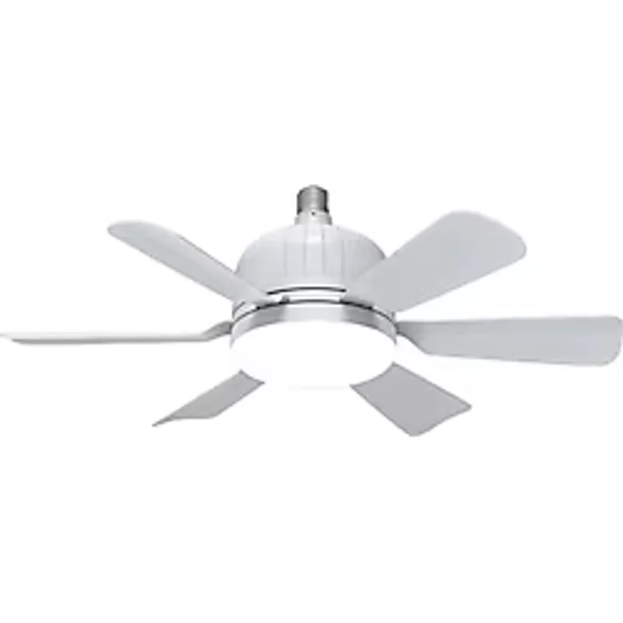 Worryfree Led Fan Sessiz Fan Uzaktan Kumandalı Tavan Vantilatörü Beyaz Işık Gövdesi