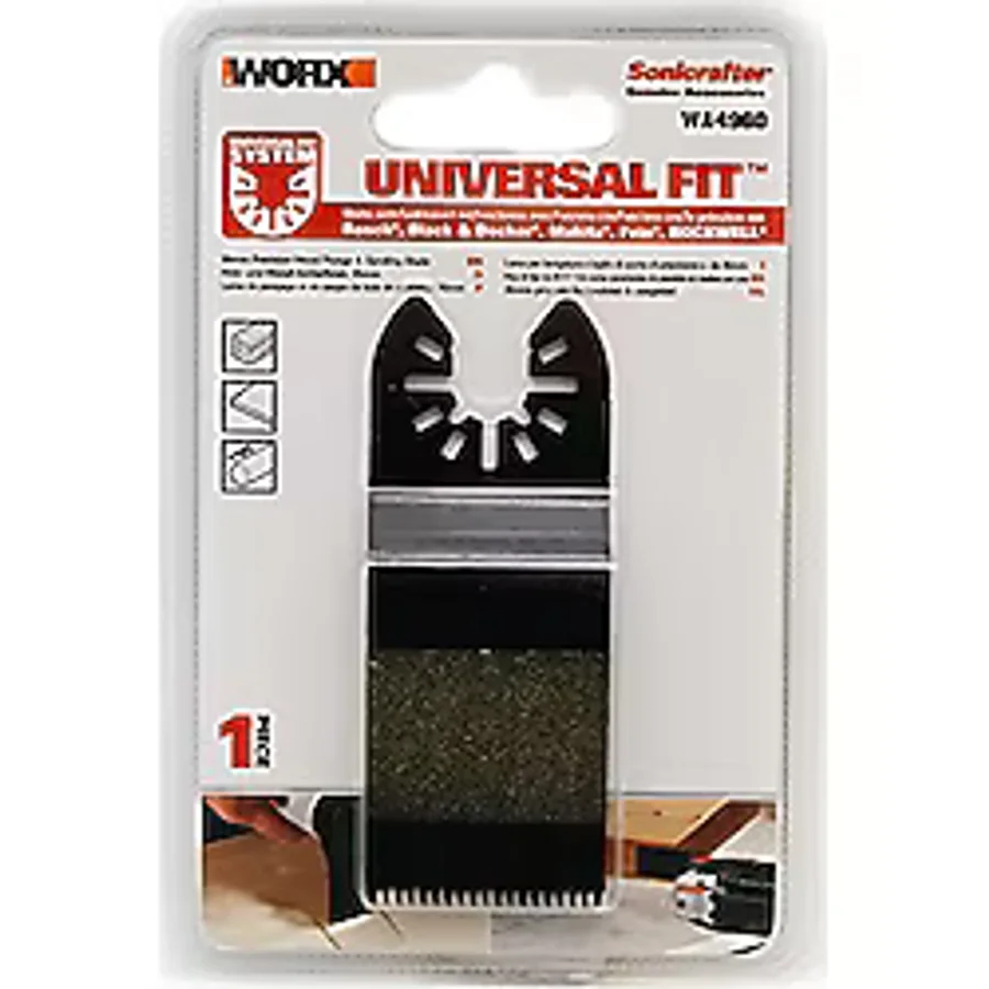 WORX WA4960 Çok Amaçlı Raspalama Makinası İçin 35x40mm Ahşap, PVC Universal Kesme ve Zımparalama Bıçağı
