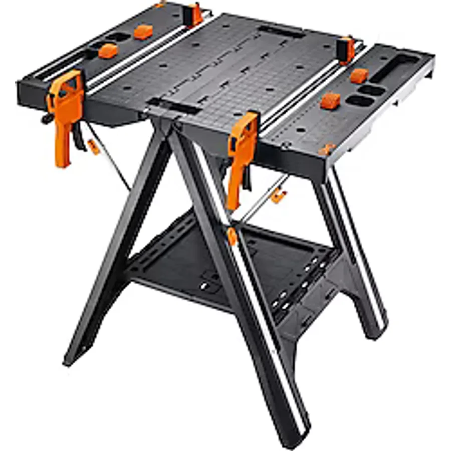 Worx Wx051 Çok Fonksiyonlu Katlanabilir Çalışma Tezgahı + 2 Adet Tetik İşkence