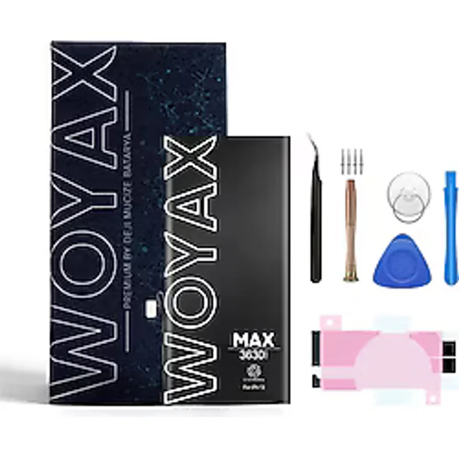 Woyax by Deji Apple Uyumlu iPhone 13 Premium Batarya 3510 Mah Yüksek Kapasite