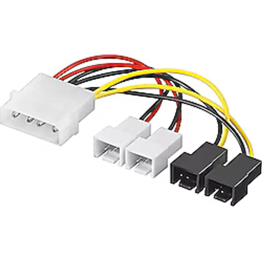 Wozlo Molex 4 Pin to 3 Pin Fan Konnektör Soket Çevirici Kablo