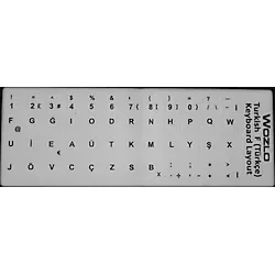 WOZLO Türkçe F Klavye Etiketi Laptop PC Sticker Keyboard Sticker