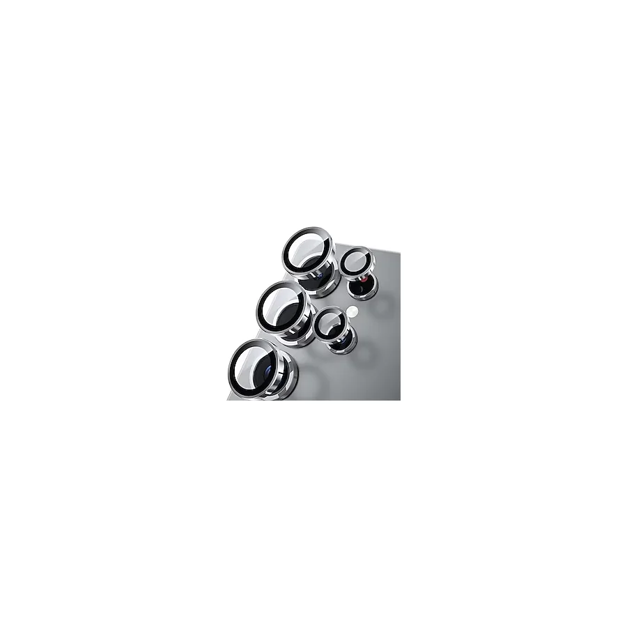 WSKEN Samsung Galaxy S25 Ultra Kamera Lens Koruyucu - [Orijinal Çekimi Koruyun] Kırılmaz Ultra HD 9H Temperli Cam Kamera Ekran Koruyucu Metal Halka Kapak Filmi 5G Aksesuarları Titanyum