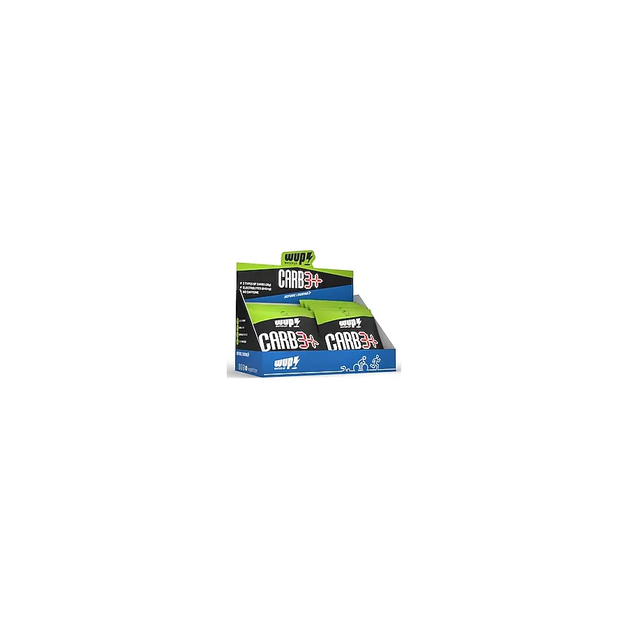 WUP Carb3+, 3 Tip Karbonhidrat, Sodyum, Potasyum, Magnezyum, Elma Aromalı, 24 Saşe Toz Efervesan