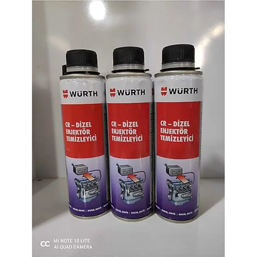 Würth 300 ml 3'lü Dizel Enjektör Temizleyici